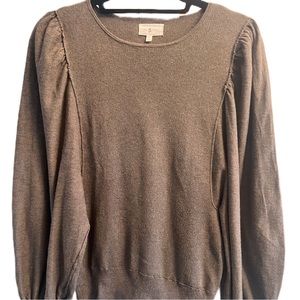 Lou & Grey Puff Sleeve Sweater EUC
